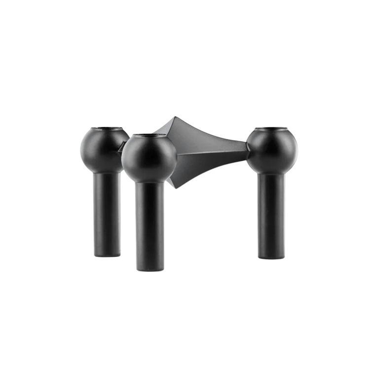STOFF Nagel Lysestage - Elegant Sort Design til Boligen