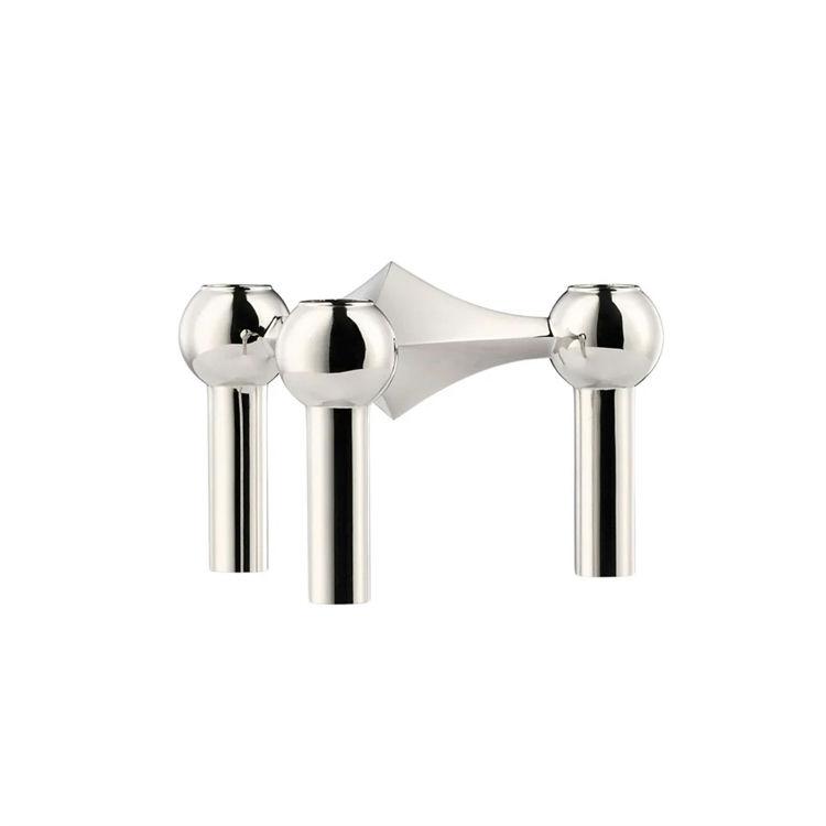 STOFF Nagel Lysestage  Chrome Single