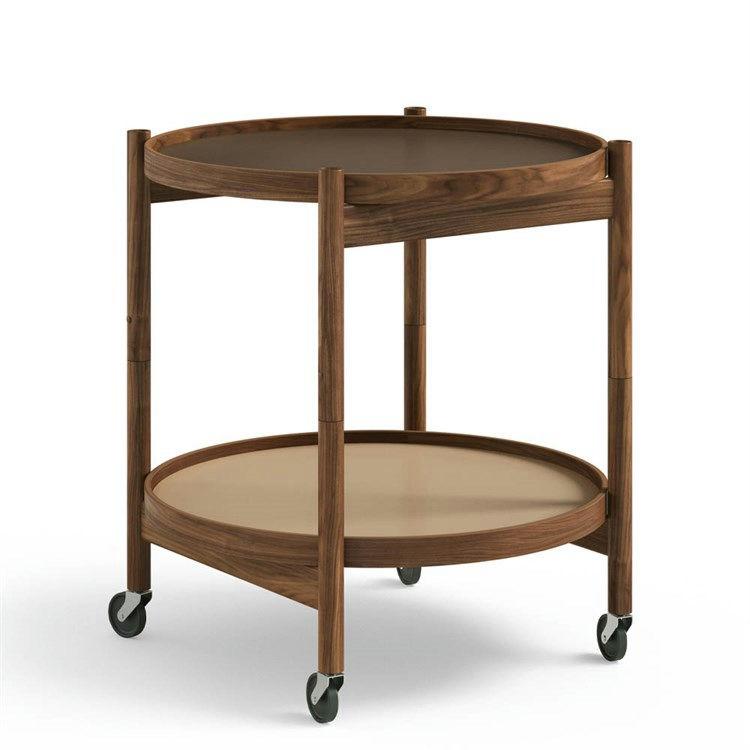 Brdr. Krüger Bølling Bakkebord Valnød Earth: Beige/Brown Ø50 cm