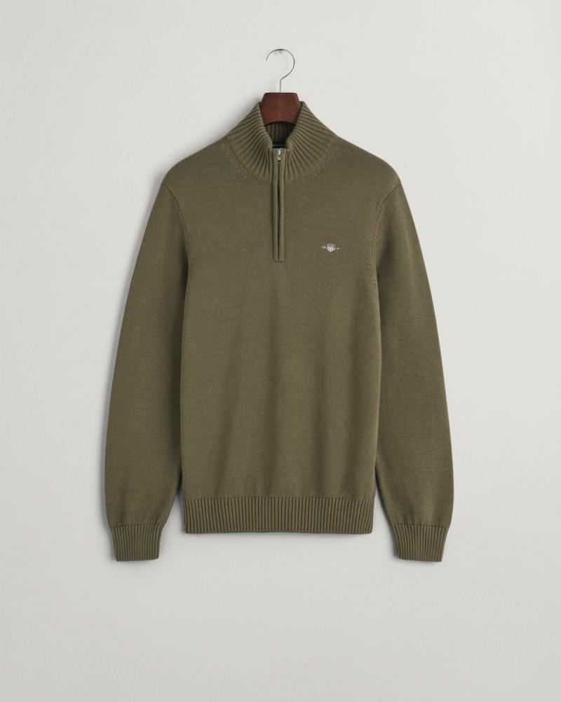 Casual Cotton Half ZIP