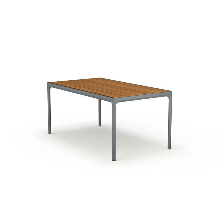 HOUE - FOUR havebord 160x90 cm - Bambus - Dark grey