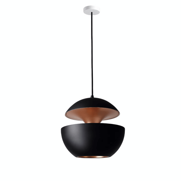 Here Comes The Sun Pendel Sort/Kobber 35 cm