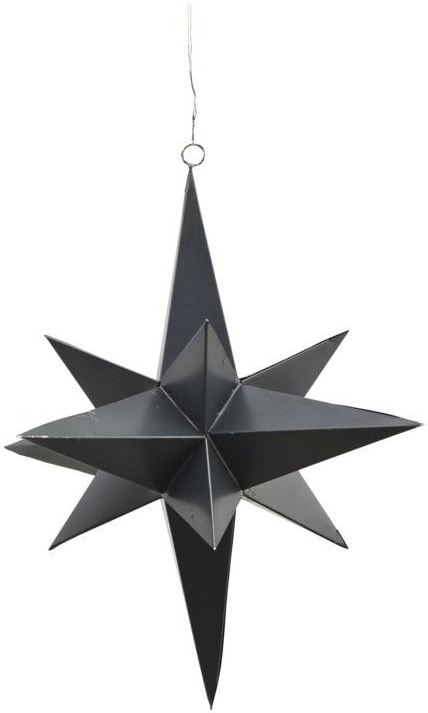 3 Dimensional, Ornament, sort, 25 cm