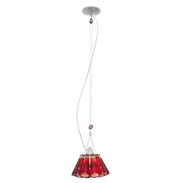 Ingo Maurer Campari Light Pendel 400 cm Kabel Rød
