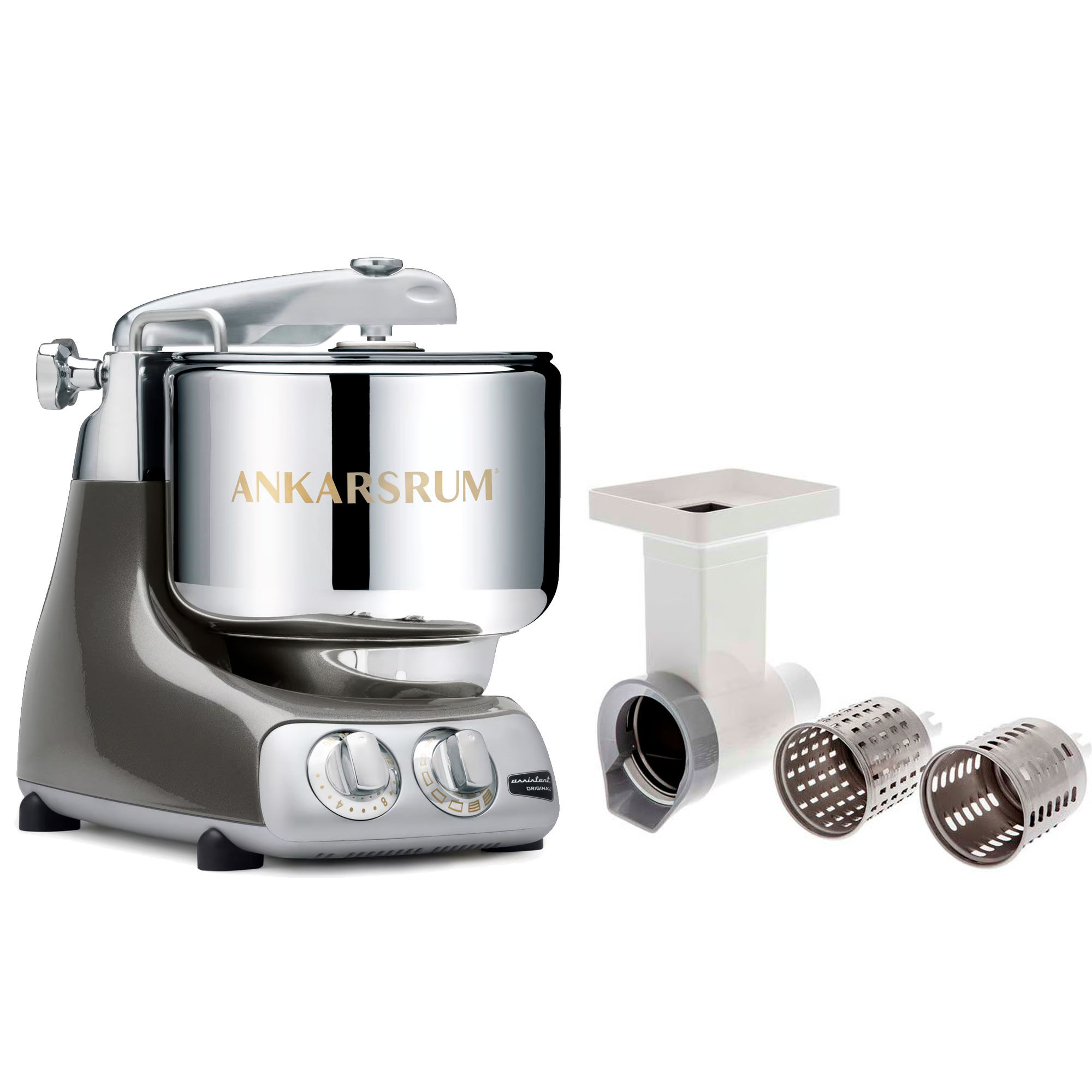 Ankarsrum Assistent Original AKM6230 Black Chrome + Grøntsagssnitter