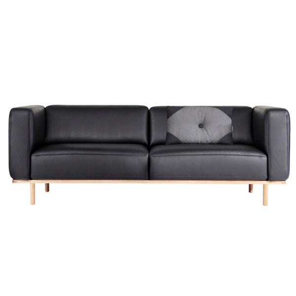 Andersen A1 3-personers sofa i sort læder - Elegant design