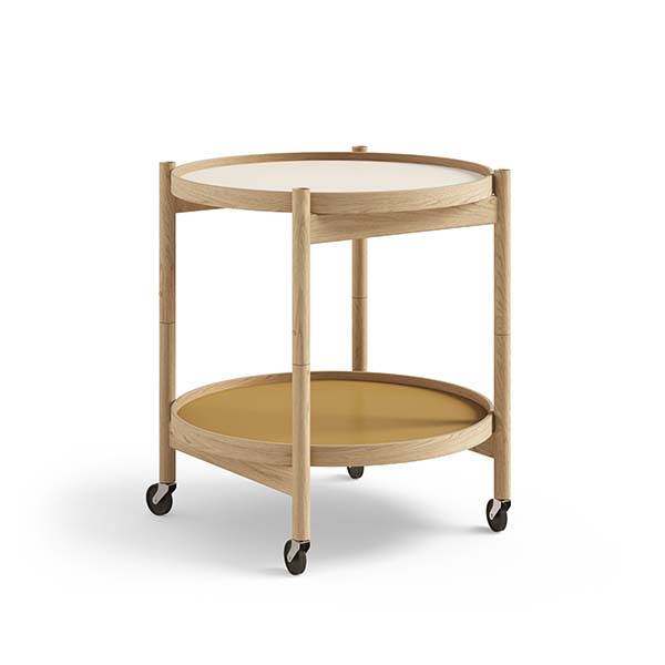 Brdr. Krüger Bølling bakkebord 50 cm. - eg olie - Bakke 1: Sunny / Bakke 2: Leaf
